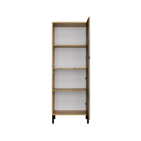 Witryna KAMARO 1DD SLIM DĄB ARTISAN Lamele Front Ryflowany - obrazek 5