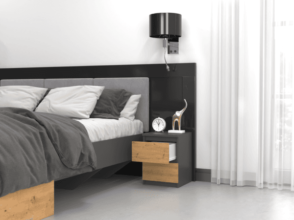 Szafka nocna Malwa M2 ANTRACYT ARTISAN - obrazek 5