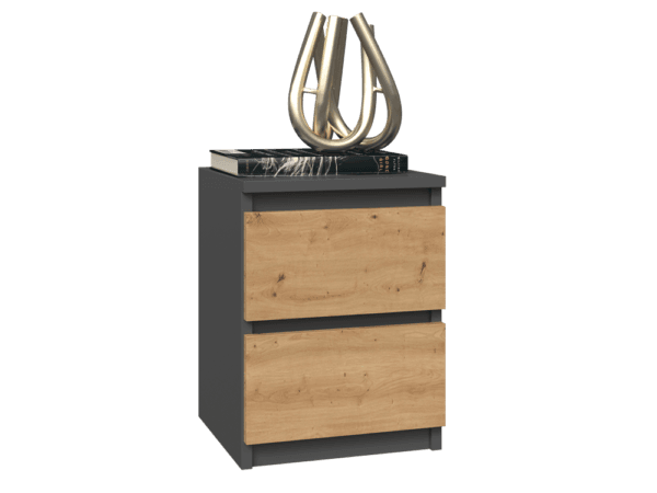 Szafka nocna Malwa M2 ANTRACYT ARTISAN - obrazek 2