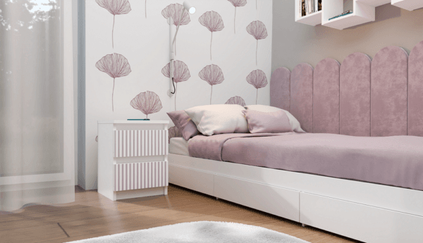 Szafka nocna Malwa M2 ARTESO PINK / Różowy - obrazek 2