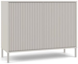 Komoda KAMARO 2D SLIM KASZMIR Lamele Front Ryflowany