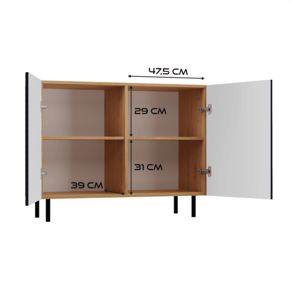 Komoda KAMA 2D SLIM ARISAN GRANAT - obrazek 5