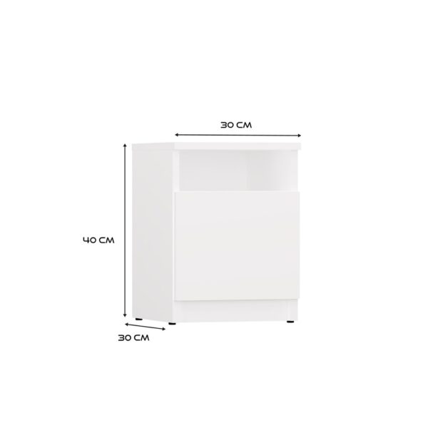 Szafka nocna GALAX 30 1D BIAŁY - obrazek 7