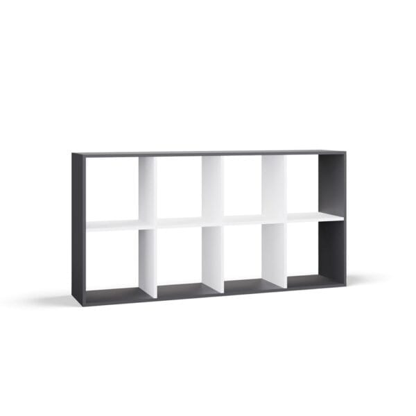 Regał Malax 2X4 ANTRACYT BIAŁY - obrazek 3