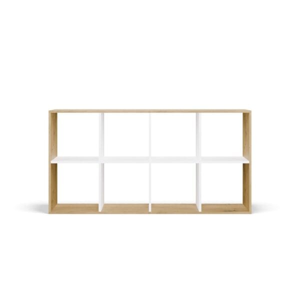 Regał Malax 2X4 DĄB ARTISAN BIEL - obrazek 7