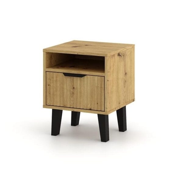 Szafka nocna Scandi 1S SLIM DĄB ARTISAN - obrazek 5