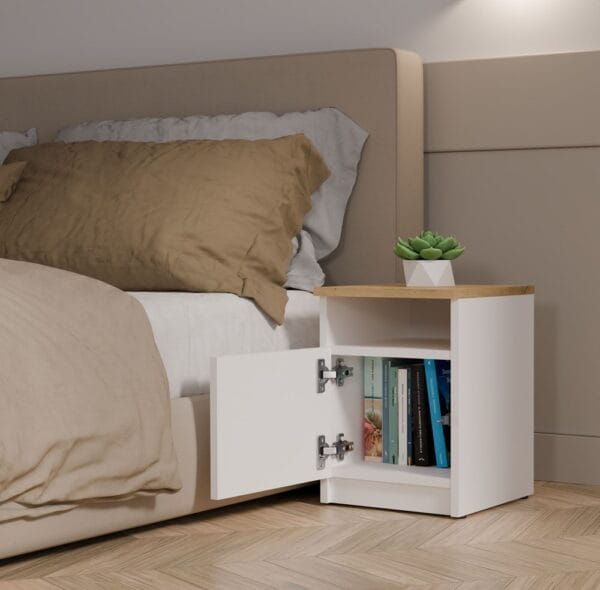 Szafka nocna GALAX 30/1D BIEL-ARTISAN - obrazek 4