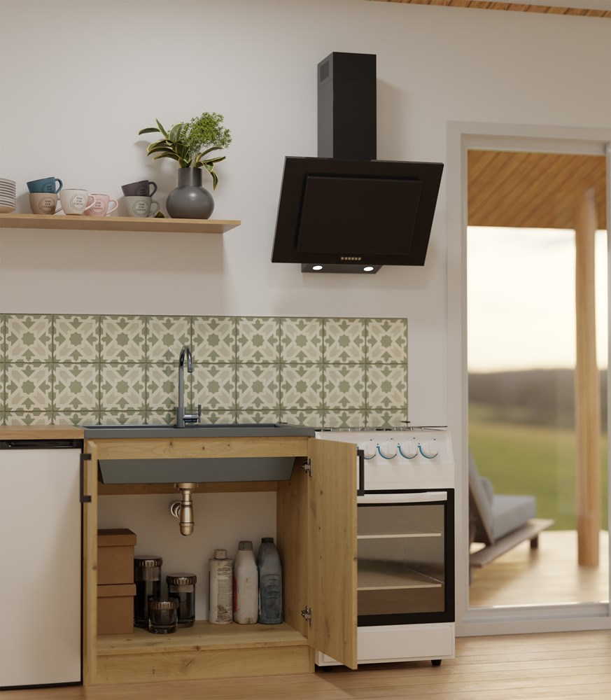 Szafka kuchenna dolna pod zlew Nordico KATIA D-80 DĄB ARTISAN - obrazek 4