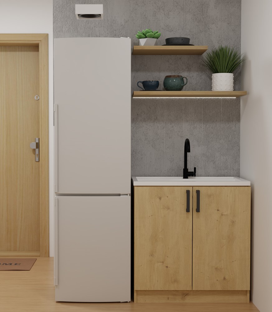 Szafka kuchenna dolna pod zlew Nordico KATIA D-80 DĄB ARTISAN - obrazek 7