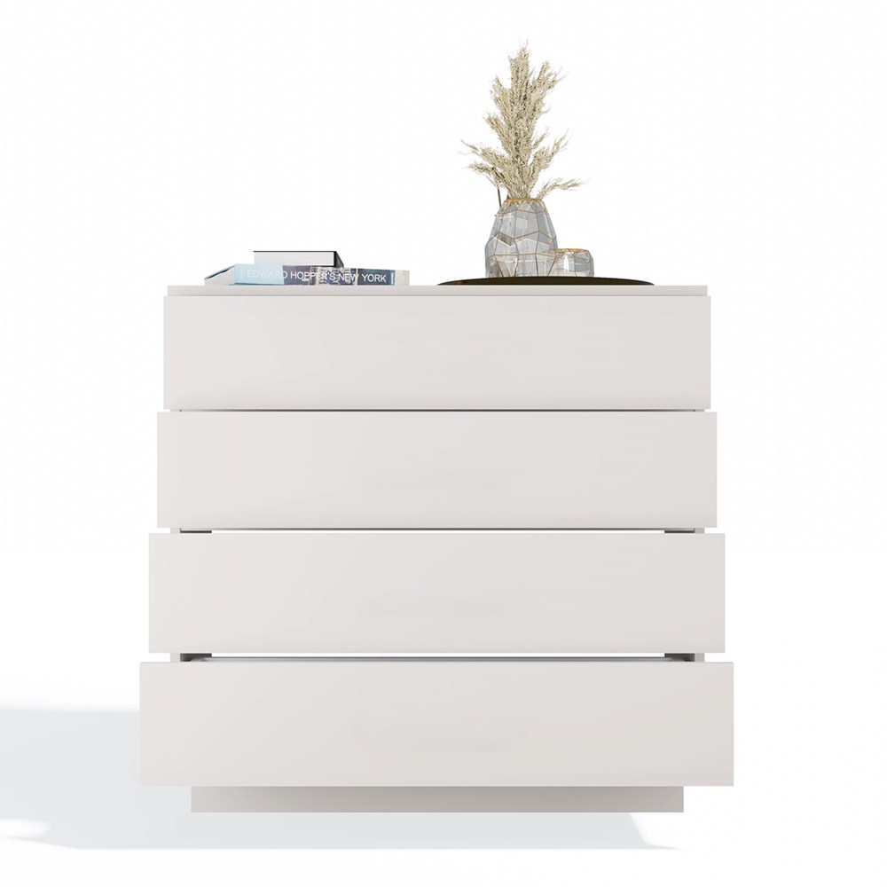 Komoda AMBER 4S Szafka 4 Szuflady Do Sypialni Salonu KASZMIR Beż - obrazek 7