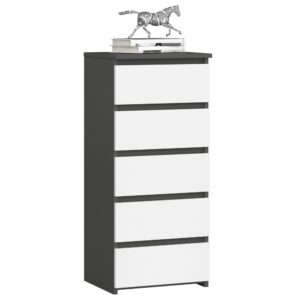 KOMODA CL5 PK GRAFIT SZARY / BIAŁA