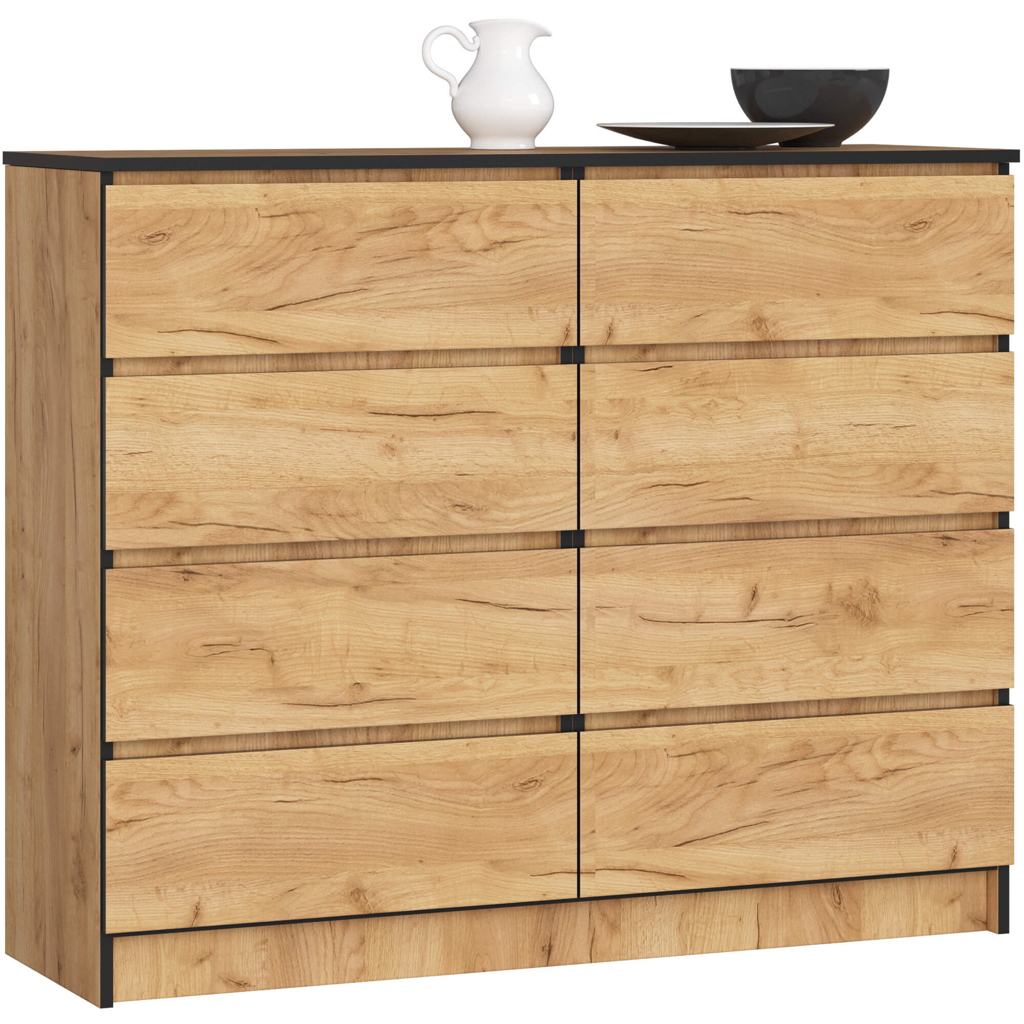 KOMODA K120 8SZ CLP PK DĄB CRAFT