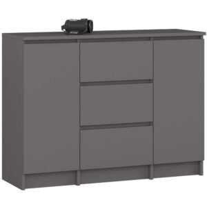 KOMODA K100 2D 3SZ PK GRAFIT SZARY