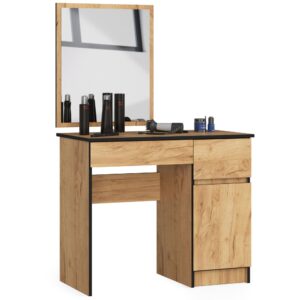 TOALETKA KOSMETYCZNA Z LUSTREM P-2/SL 500x600 PRAWA PK DĄB CRAFT