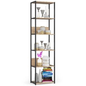 REGAŁ METALOWY LOFT 500 CZARNY/DĄB SONOMA