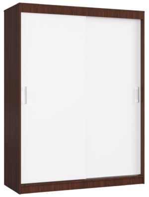 SZAFA PRZESUWNA 150 cm CLP MONO WENGE/BIAŁA