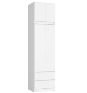SZAFA Z NADSTAWKĄ S60 2D 2SZ CLP PK BIAŁY