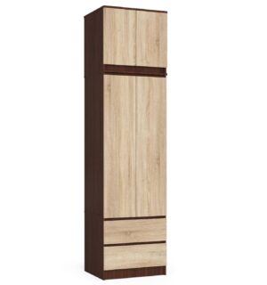 SZAFA Z NADSTAWKĄ S60 2D 2SZ CLP PK WENGE / SONOMA