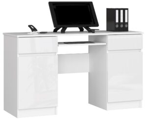 BIURKO CLP A5 2D 2SZ PK BIAŁY POŁYSK