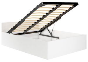 ŁÓŻKO PODNOSZONE CLP 120x200 OSKRZYNIA + STELAŻ BIAŁE
