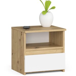 KOMODA CL1 PK DĄB ARTISAN / BIAŁA