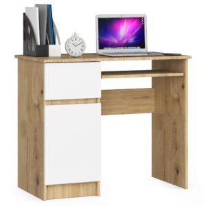 BIURKO KOMPUTEROWE PIKSEL PK ARTISAN / BIAŁY - LEWE