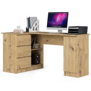 BIURKO NAROŻNE B20 CLP LEWOSTRONNE PK DĄB ARTISAN