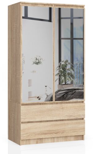 SZAFA S90 2D 2SZ 2 LUSTRO CLP PK SONOMA