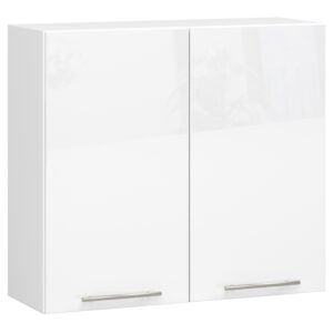 WISZĄCA SZAFKA KUCHENNA OLIWIA W 80cm BIAŁA-BIAŁY POŁYSK H720