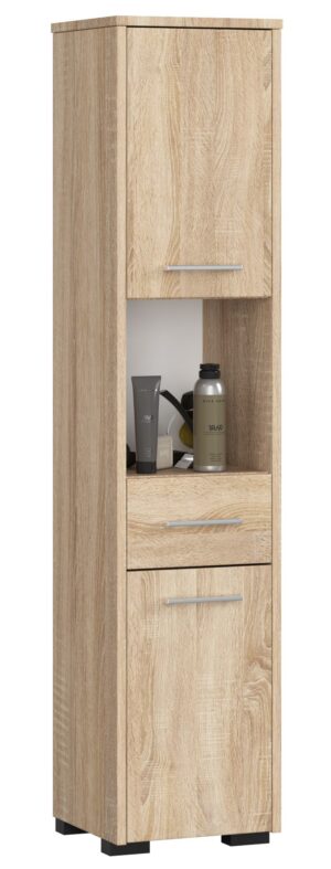 REGAŁ ŁAZIENKA FIN SŁUPEK 30 2D 1SZ 1W 140cm PK SONOMA