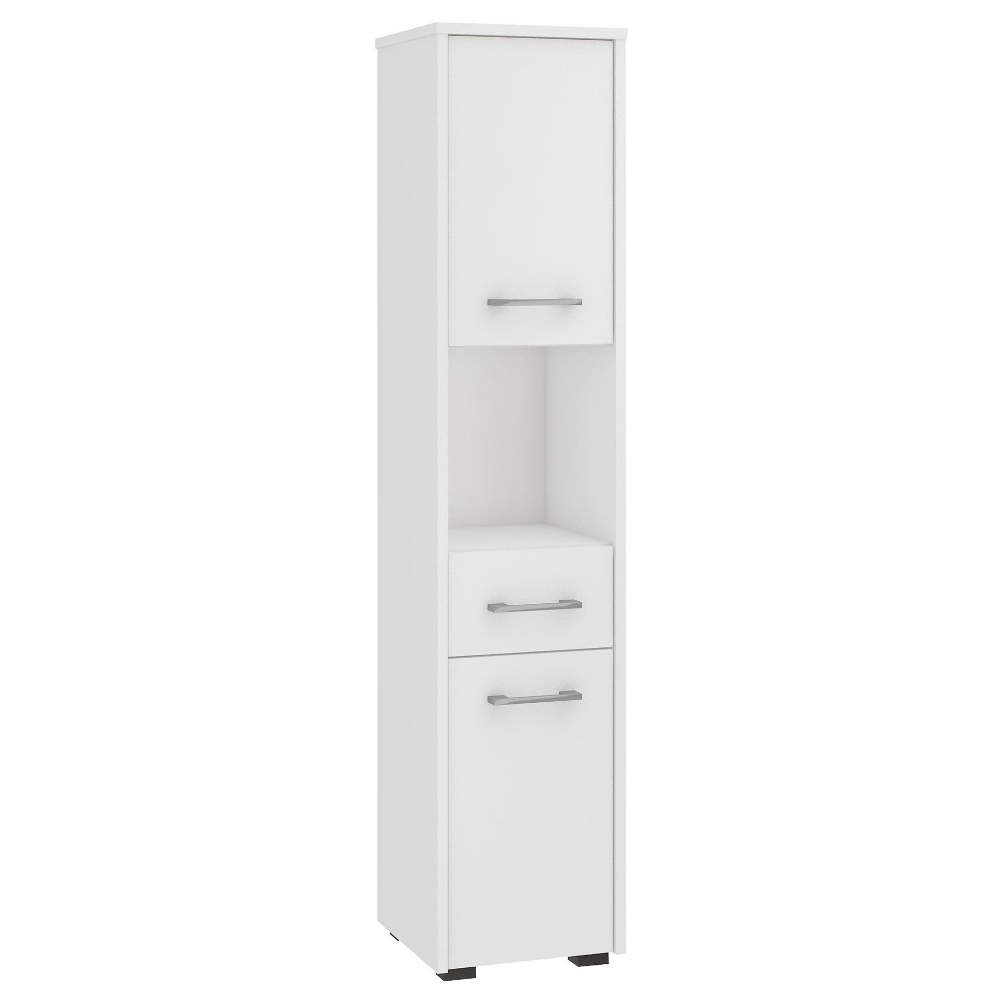REGAŁ ŁAZIENKA FIN SŁUPEK 30 2D 1SZ 1W 140cm PK BIAŁY