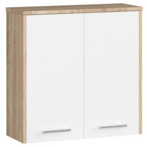 SZAFKA WISZĄCA W 60 cm FIN 2D SONOMA / BIAŁA