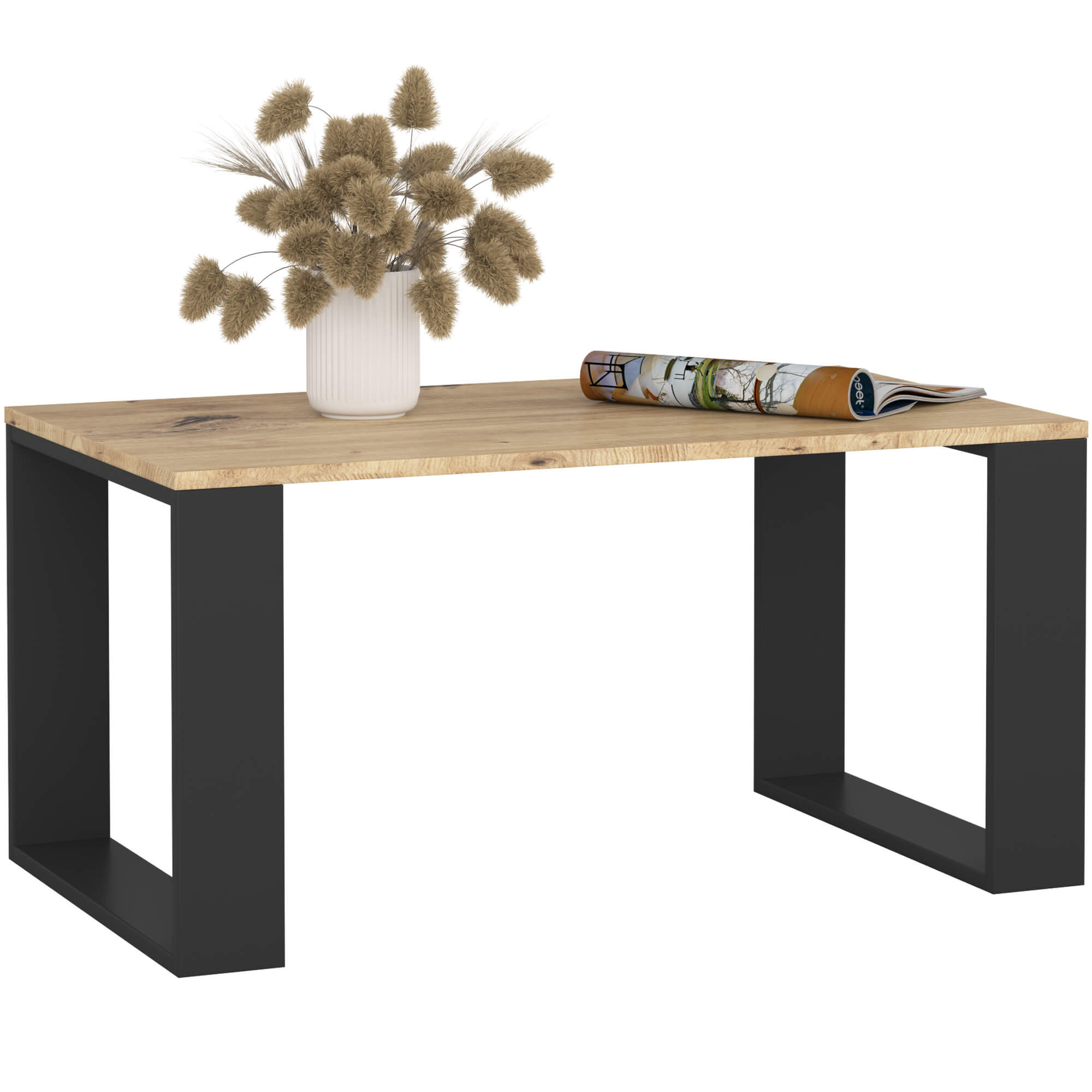 STOLIK KAWOWY NOX DĄB ARTISAN / CZARNY