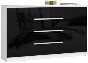 KOMODA K160 2D 4SZ CLP PK CZARNY POŁYSK