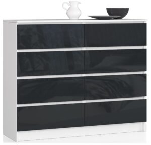 KOMODA K120 8SZ PK GRAFIT POŁYSK