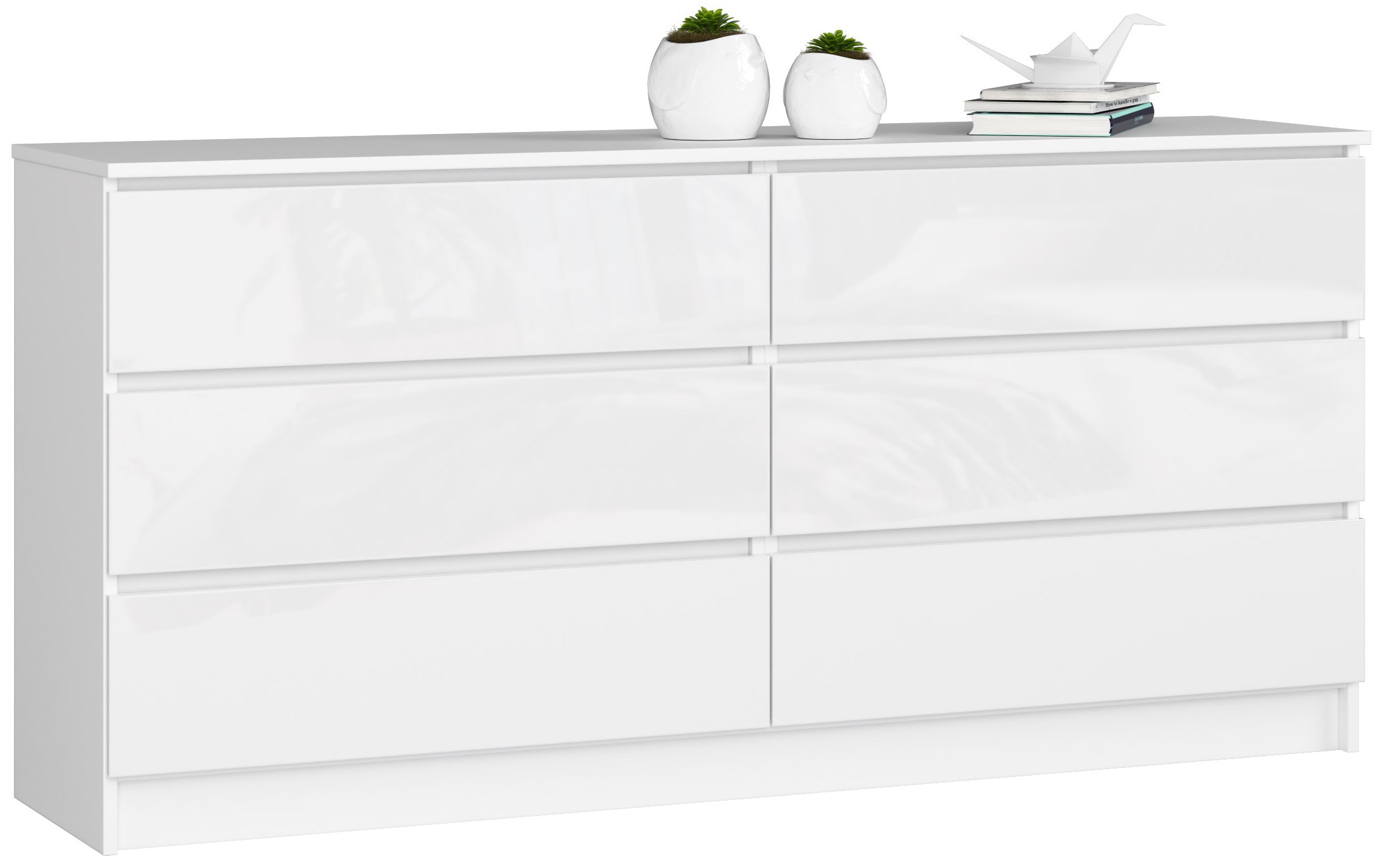 KOMODA K160 6SZ CLP PK BIAŁY POŁYSK
