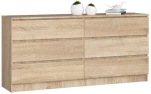 KOMODA K160 6SZ CLP PK DĄB SONOMA