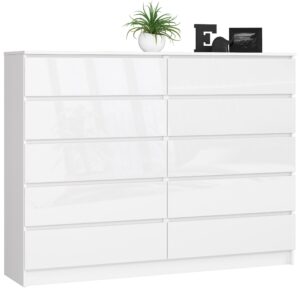 KOMODA K160 10SZ CLP PK BIAŁY POŁYSK