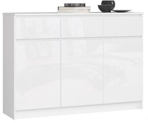 KOMODA K140 3D 3SZ CLP PK BIAŁY POŁYSK
