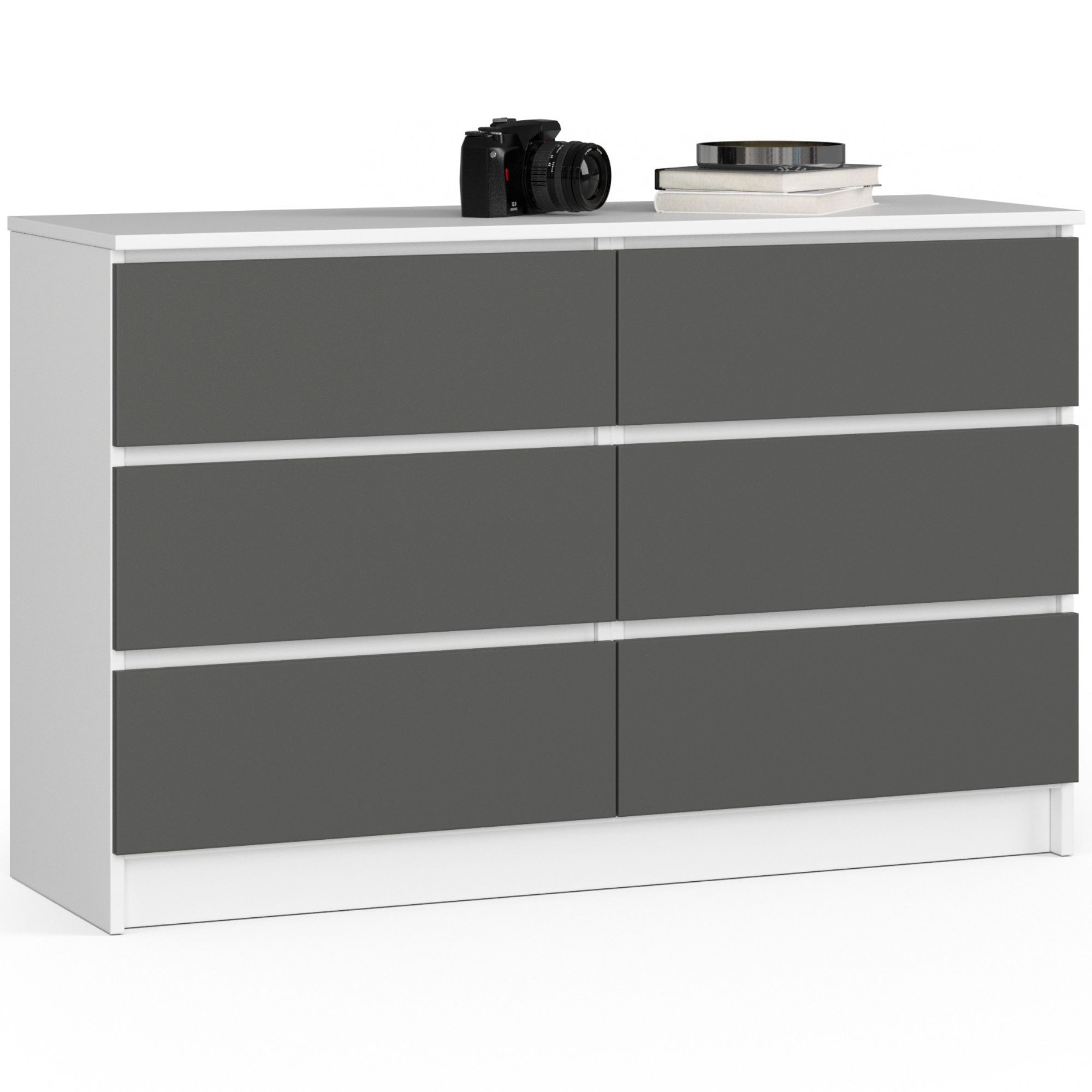 KOMODA K120 6SZ CLP PK BIAŁA / SZARY