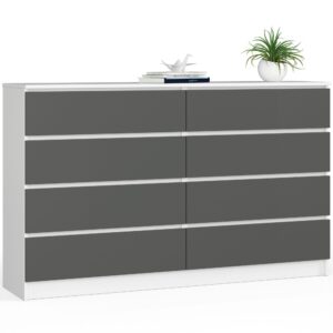 KOMODA K160 8SZ CLP PK BIAŁA / SZARY