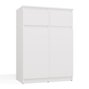 Komoda Malwa 2DD2S Szafka 2 Drzwi 2 Szuflady Do Salonu BIAŁY