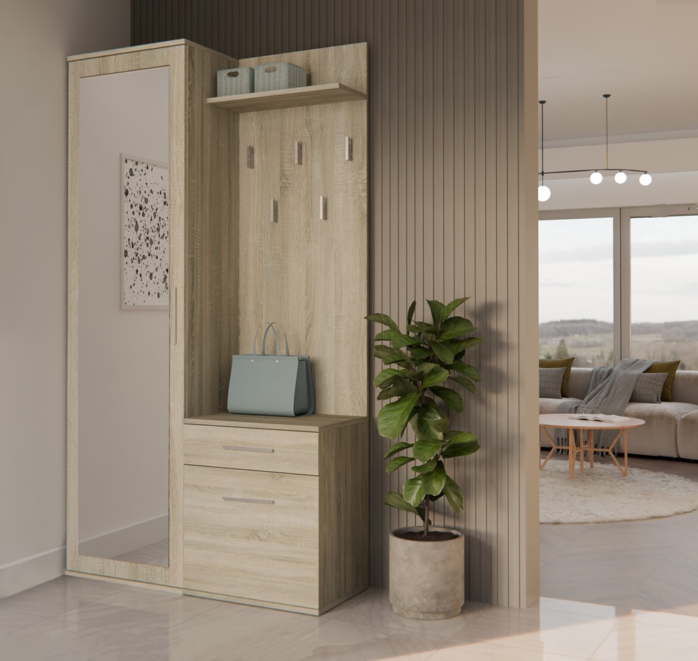 Garderoba DUO DĄB SONOMA - obrazek 3