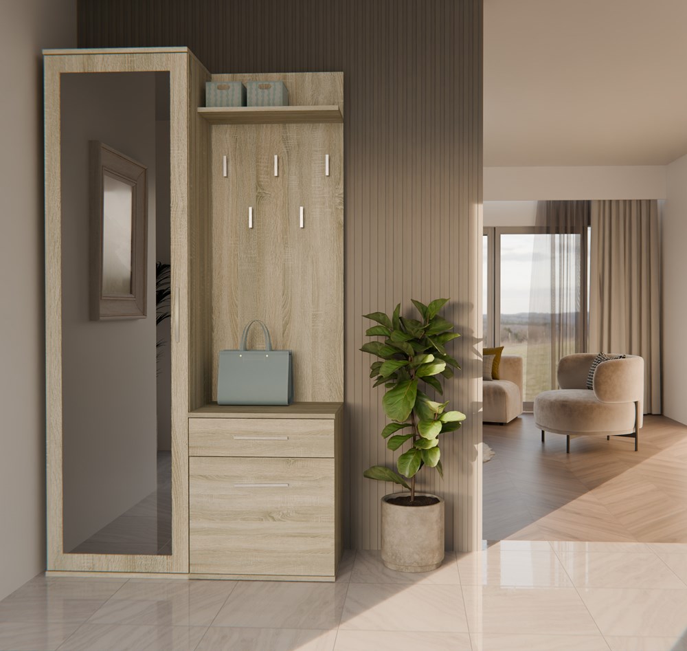 Garderoba DUO DĄB SONOMA - obrazek 4