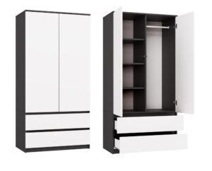 Szafa Nordico Malwa SS-90 – antracyt / biel