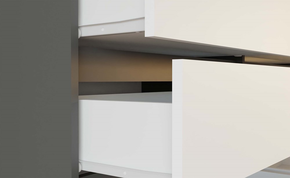 Szafa Nordico Malwa SS-90 – antracyt / biel - obrazek 7