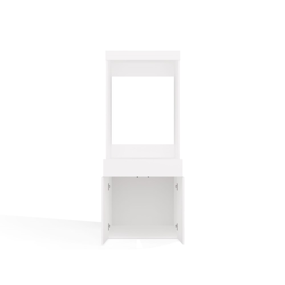 Szafka Łazienkowa Na Pralkę Lub Suszarkę POLA TWIN 1S BIAŁA Regał Szuflada - obrazek 7