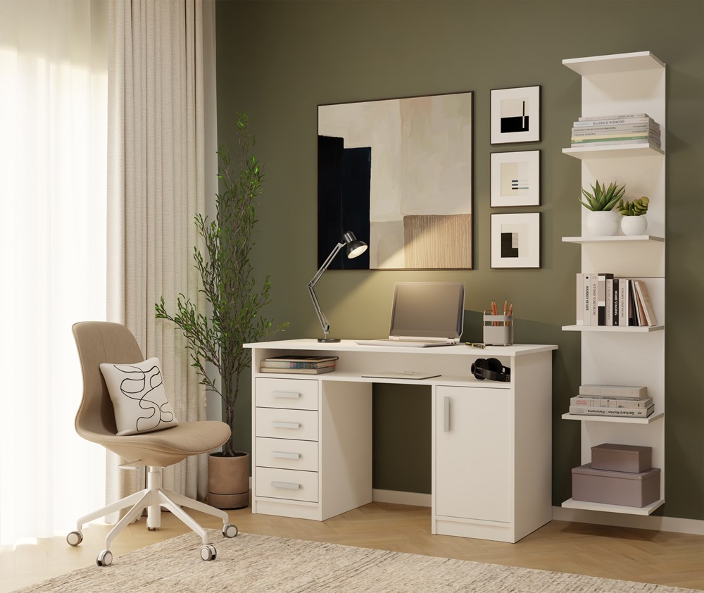 REGAŁ Nordico 6P biały 180 cm 6 półek - obrazek 4