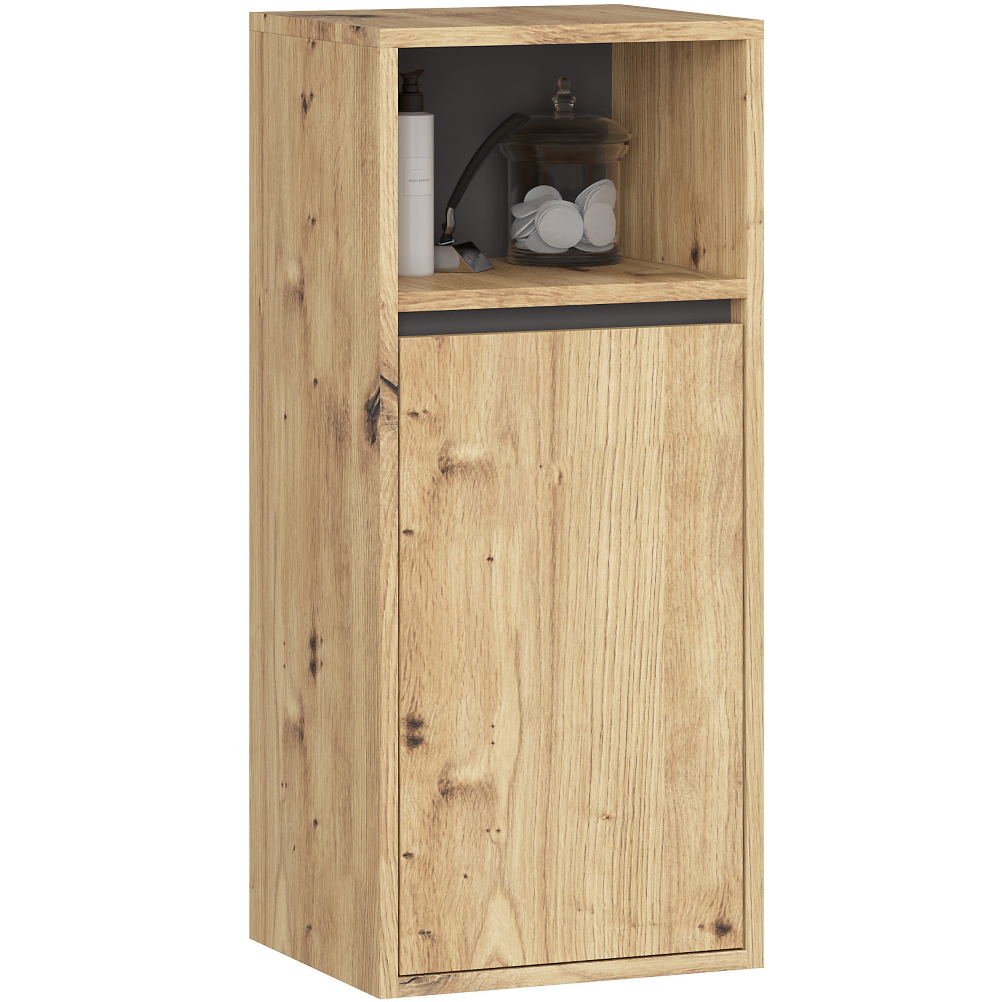SZAFKA ŁAZIENKOWA WISZĄCA VAMI W35 1D 1W DĄB ARTISAN / GRAFIT SZARY