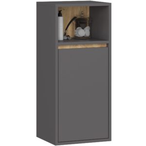 SZAFKA ŁAZIENKOWA WISZĄCA VAMI W35 1D 1W GRAFIT SZARY / DĄB ARTISAN